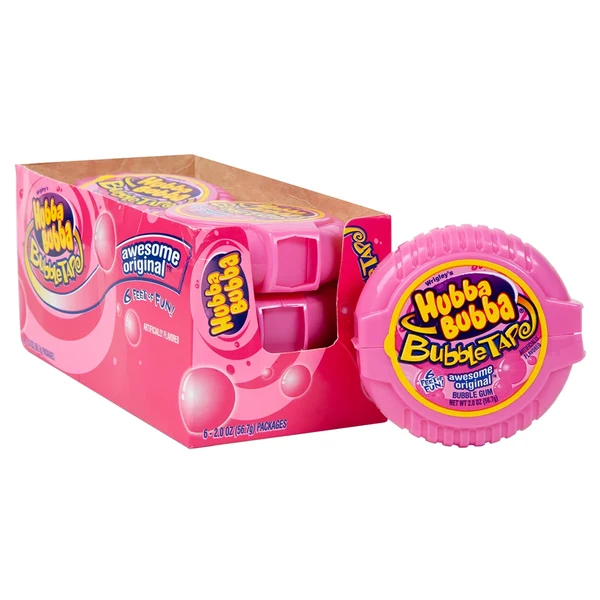 42159 Hubba Bubba Bubble Tape Original 6ct
