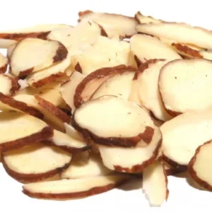 Sliced Natural Almonds 25lb (skin on)